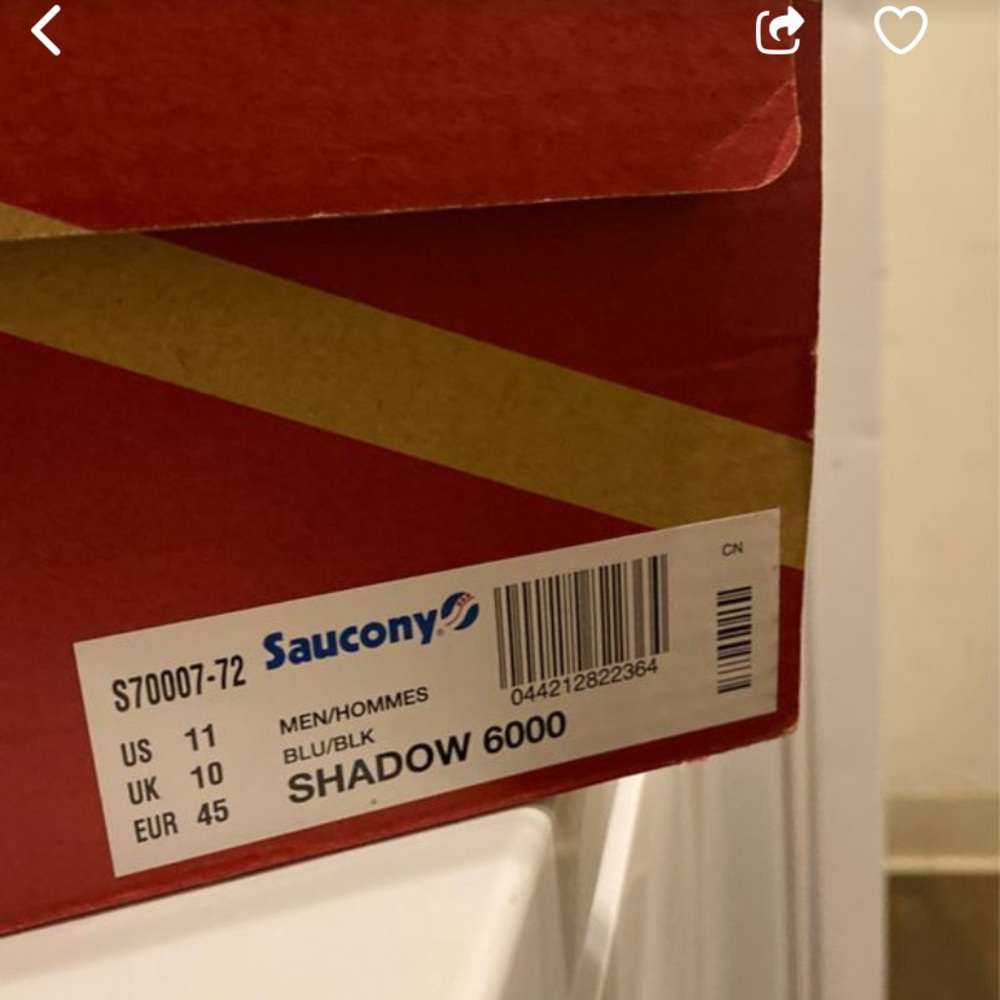 Men’s Saucony Shadow 6000 SZ 11